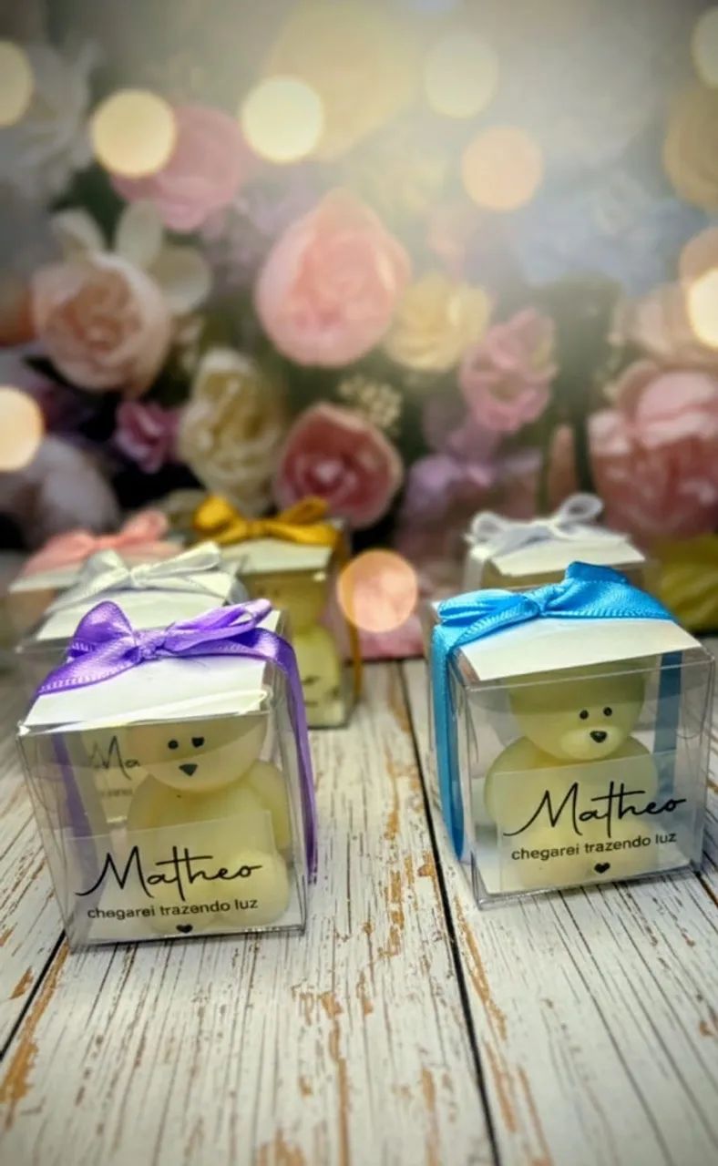 20 Mini velas aromáticas em formato de ursinho  - Foto 4