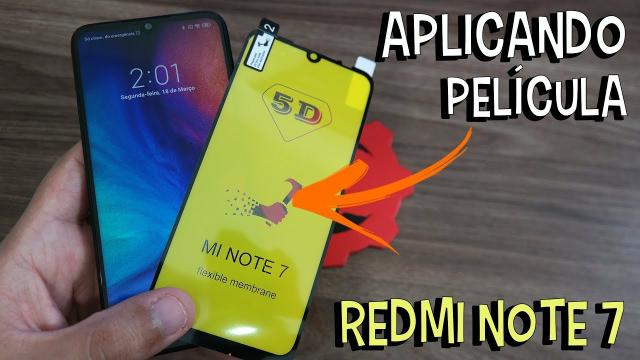 Películas Xiaomi 5D Vidro e gel Flexível Note 8 mi a3