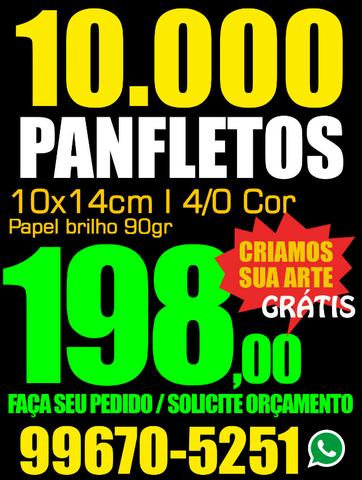 Gráfica - 10.000 Prospectos - Tamanho 10x14 cm.R$ 198,00