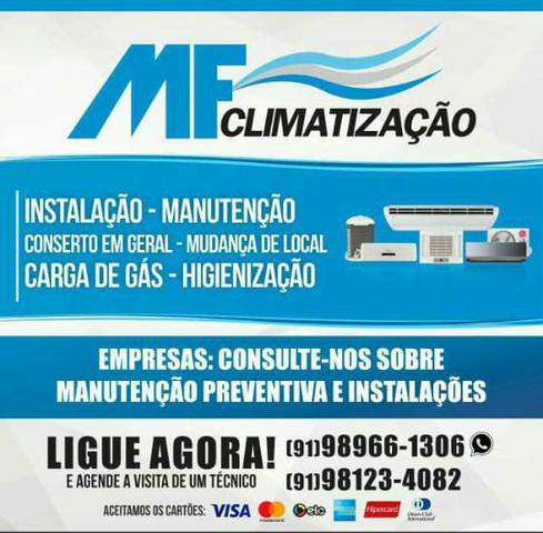 Trabalhamos com instalação e manutenção de ar condicionado Split e acj