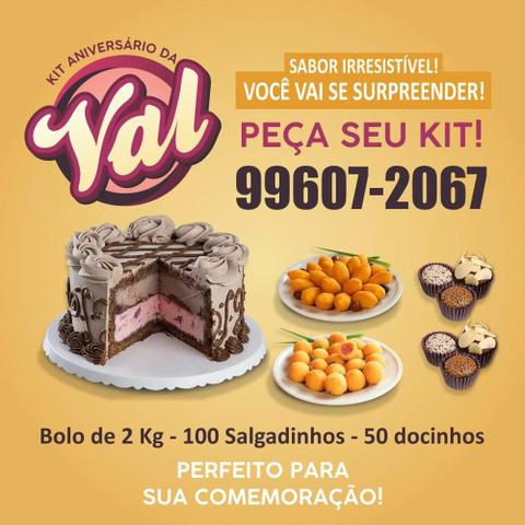 Bolos doces e salgados