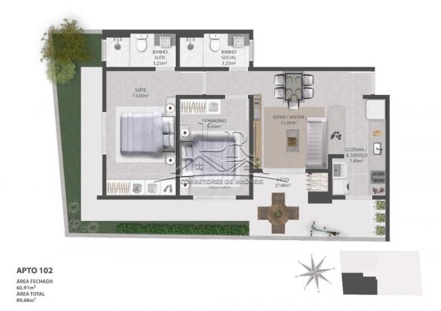 Apartamento à venda com 2 dormitórios em Ingleses do rio vermelho, Florianópolis cod:1647 - Foto 5