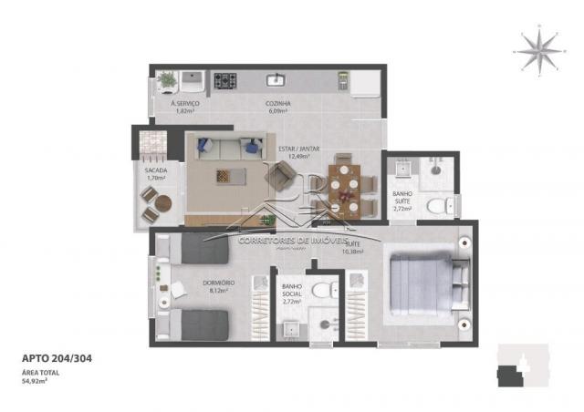 Apartamento à venda com 3 dormitórios em Ingleses do rio vermelho, Florianópolis cod:1685 - Foto 4