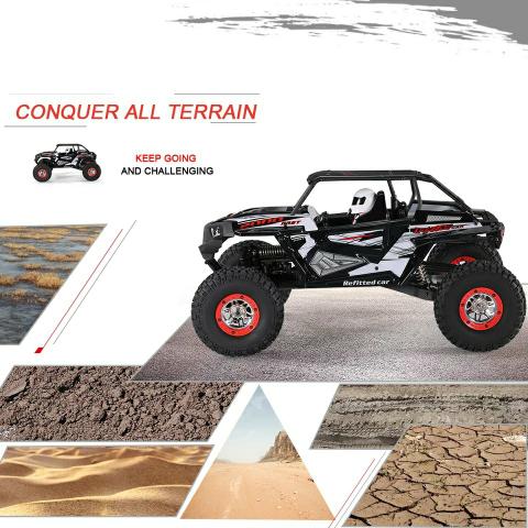 Automodelo elétrico ROCK CRAWLER escala 1/10 completo - Foto 3