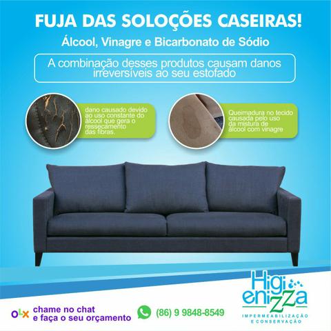 Limpeza e impermeabilização de estofados em geral - Foto 4