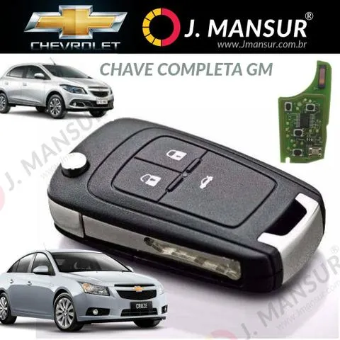 Chave original completa Chevrolet cruze Onix spin Cobalt Sonic