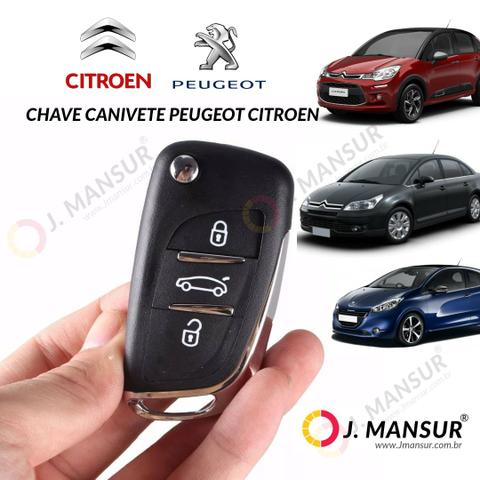 Chave completa CITROEN C3 C4 Pallas Picasso PEUGEOT 206 207 208 308 307