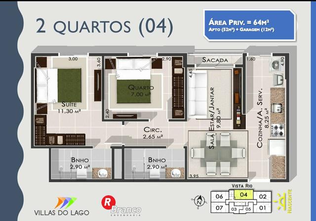 Apartamento para estudante e solteiros. Entrega Cozinha com modulados - Foto 6