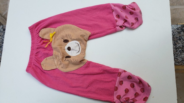 Calça infantil moletom ursinho tamanho 2