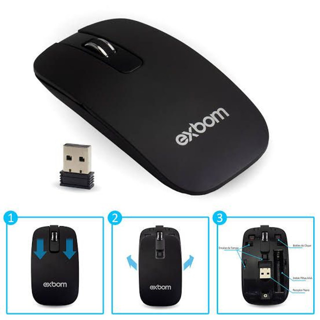 Kit teclado e mouse sem fio exbom com película para o teclado - Foto 3