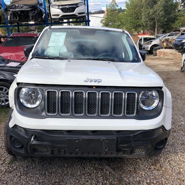 Renegade 1.8 Flex 2020 Farol Motor Porta Airbag Parachoque Capo Lanterna Sucata