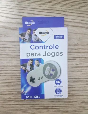 Promoção Controle Retro Super Nintendo USB Novo( SEM JUROS)( ACEITO CREDISHOP)