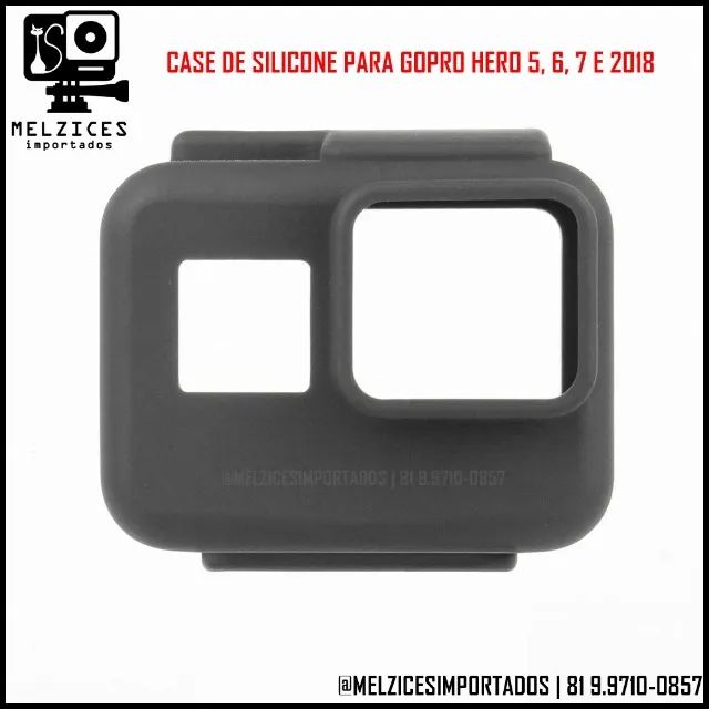 ( Oferta ) Case em Silicone Para GoPro Hero 5 6 7 Black e 2018
