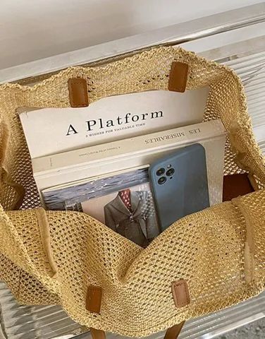 Bolsa de palha  - Foto 3