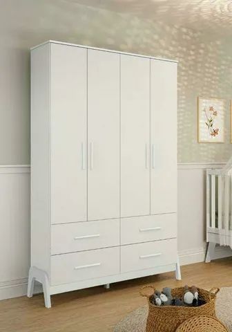 Guarda Roupa Guti Retro, 100% MDF (Novo) - Foto 3