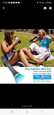 Microfone Karaokê Lewiner L-698 - Foto 4