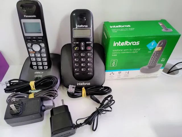 Telefone sem fio Panasonic e Intelbras  - Foto 3