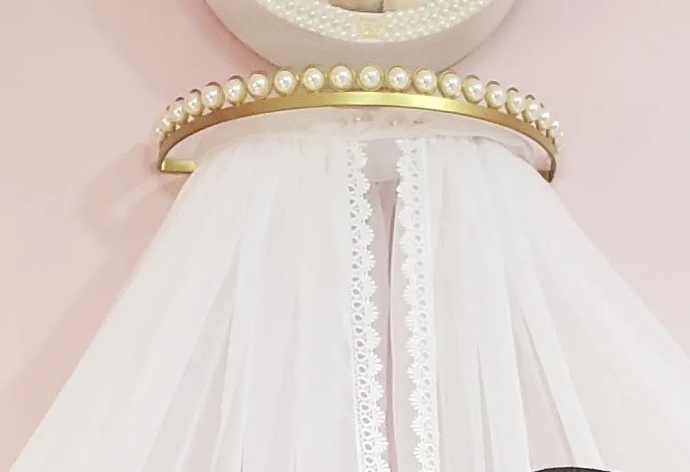 Dossel de parede com Pérolas para mosquiteiro de bebê.  - Foto 2