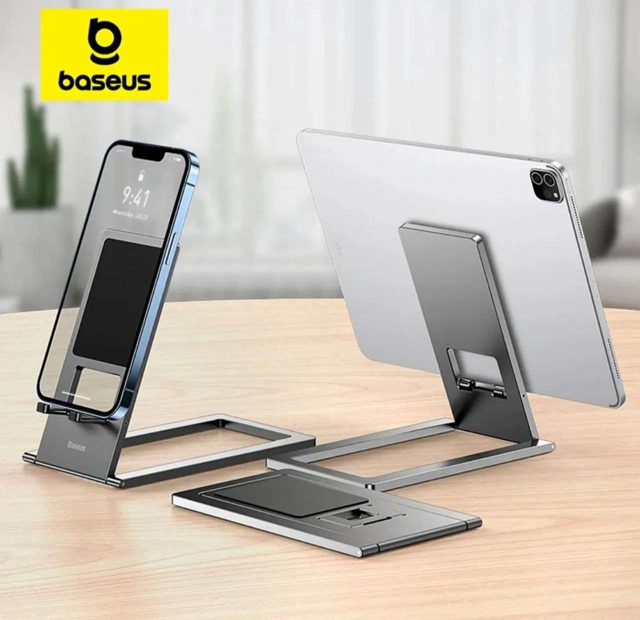 Suporte de mesa P/ celular Baseus dobrável Metal
