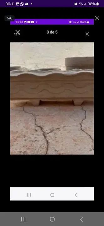 Floreira jardineira grande vaso retirar Ribeirão Preto não entrego só dinheiro  - Foto 5