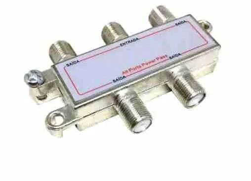 Divisor de antena coaxial com 2 e 4 saídas Novo