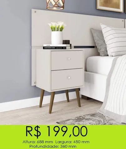 Mesa de cabeceira para quarto  - Foto 4