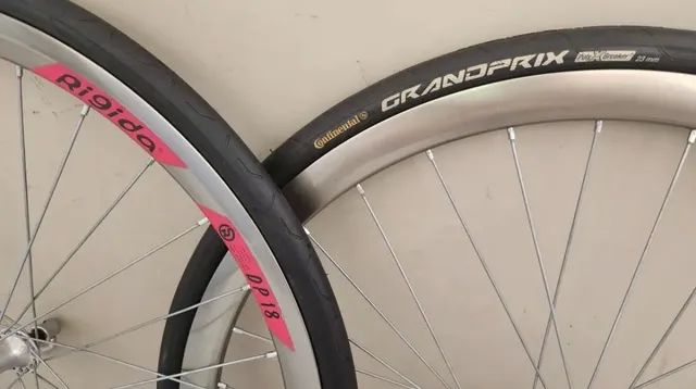 Par De Rodas 650c Rígida Dp18 / Vintage + Pneu continental novos! - Foto 5