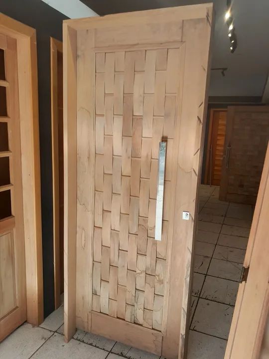 Porta couro 87x214mt parcelo até 10X no cartão sem juros  - Foto 2