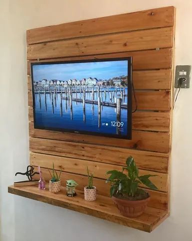Painel e divisória de Palete. Móveis rústicos artesanal feitos de Pallet, Pallets e pinus. - Foto 3