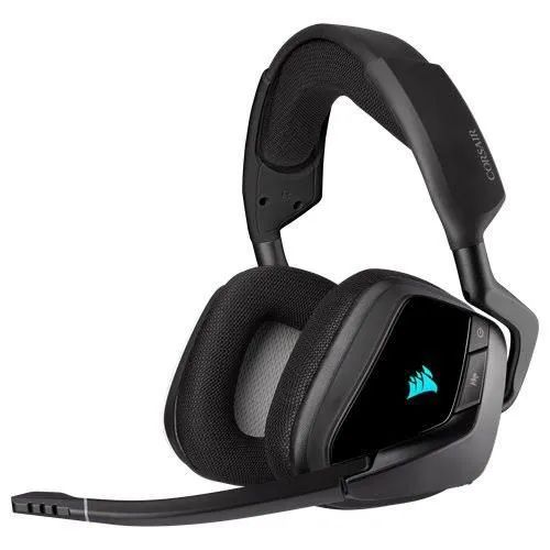 Fone Corsair Void<br><br>Headset Gamer Corsair Void RGB Elite Wireless Carbon 7.1 Drivers 50mm