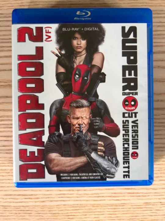 Blu-Ray Deadpool 2. Importado. Sem legendas em Português