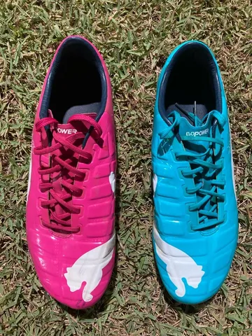 Puma evopower 3 pink and store blue mens