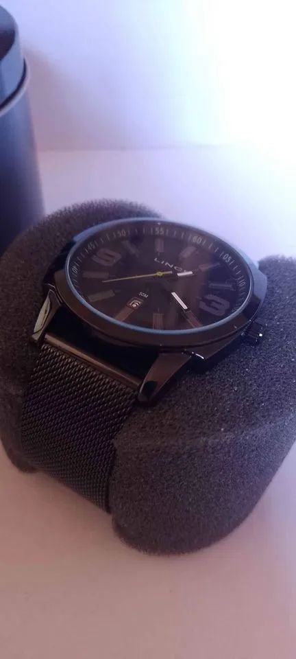 Relogio Lince Preto Masculino - Foto 2