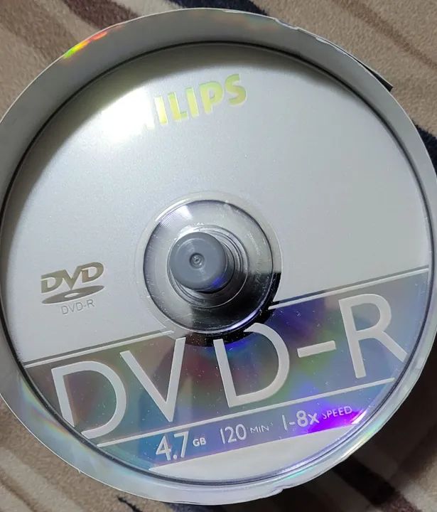 DVD-R Philips 4.7GB 120min 1-8x Speed - DVD, Blu-Ray e Vídeo