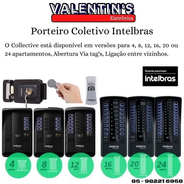 Interfone Coletivo Intelbras com Fio