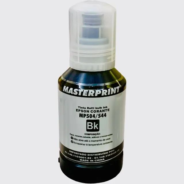 Refil Tinta Masterprint para Bulk Ink MP 504/544 Preto Compativel L1110 l1331 l3150L 5190 