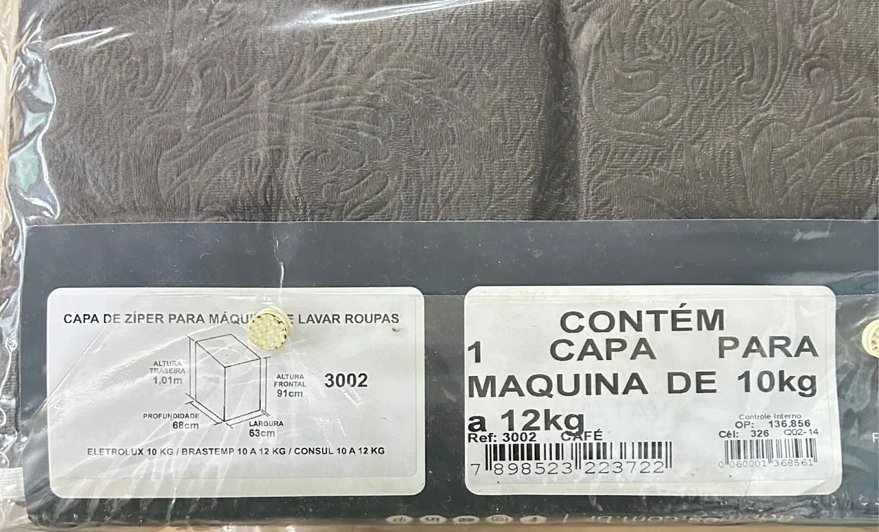 Capa para Máquina de Lavar 10kg - 12kg - Impermeável - Foto 2
