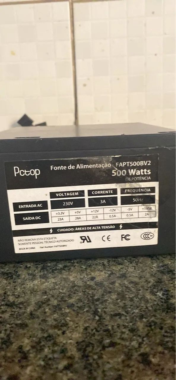 FONTE 500w (funcionando)