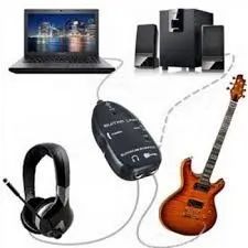 Interface Usb De Guitarra Violão Baixo Pc Guitar Link - Foto 2