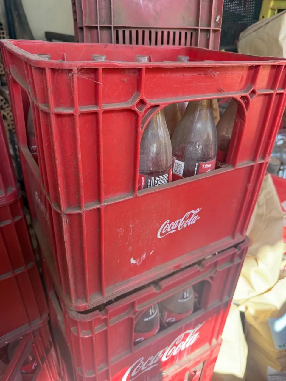 Caixa Coca Cola 1 litro Completa