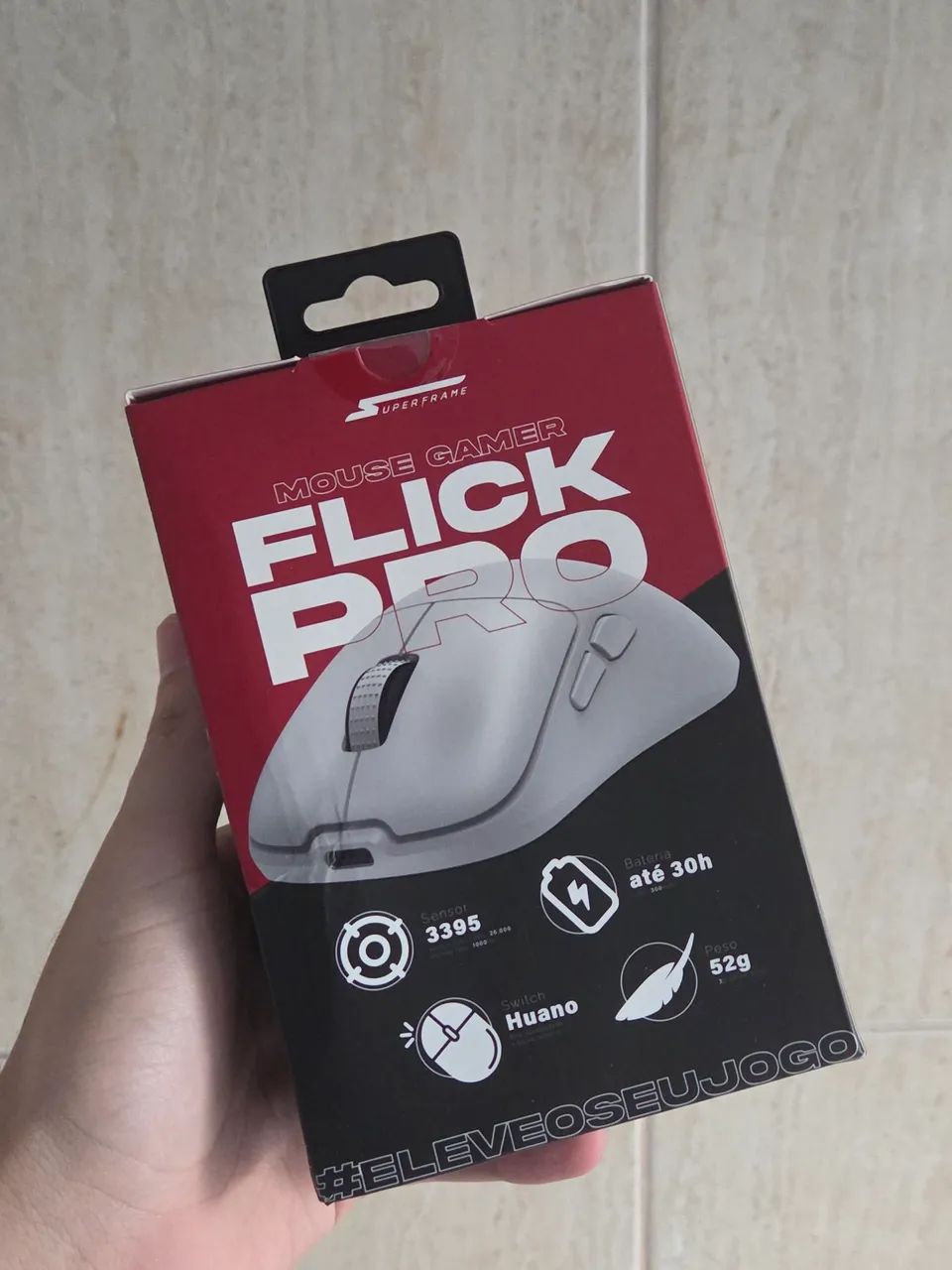 Mouse Gamer Flick Pro, Wireless/Bluetooth sensor 3395