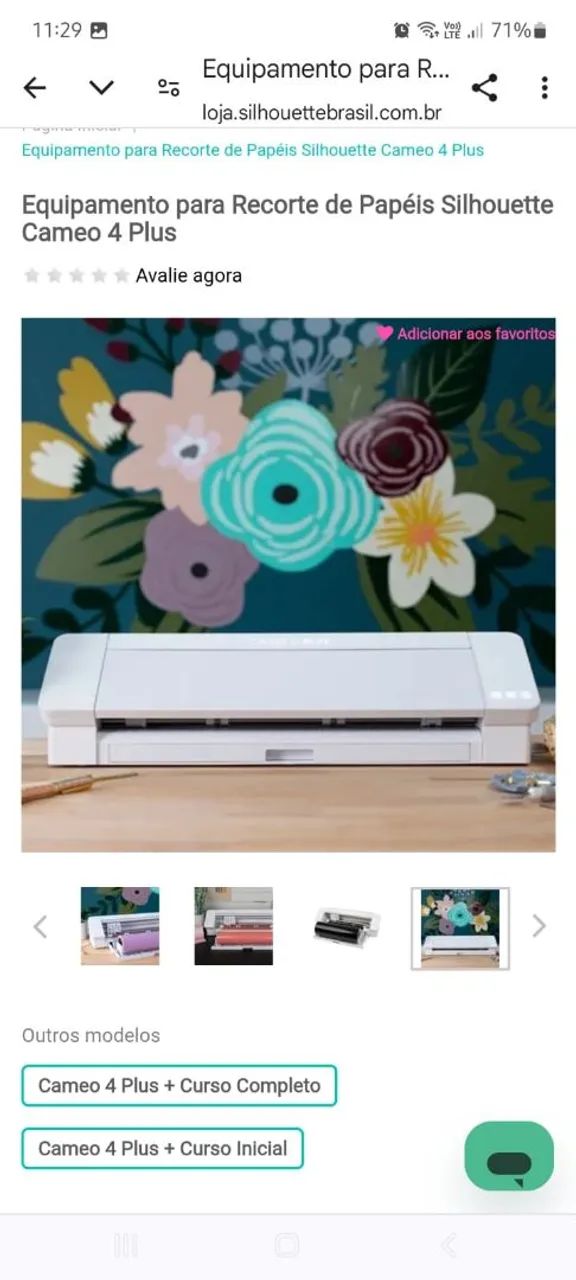 Máquina de Corte Silhouette Cameo 4 tá na caixa