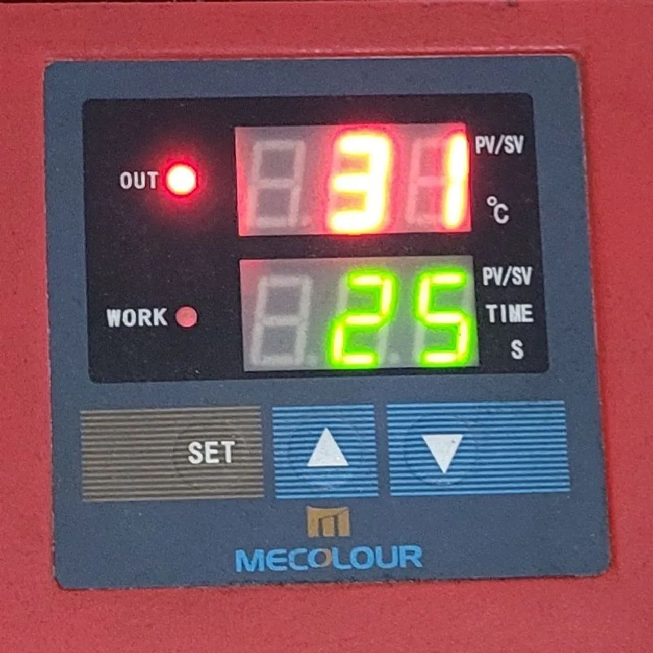 Prensa Térmica MECOLOUR 38x38 127v Funcionando Perfeitamente