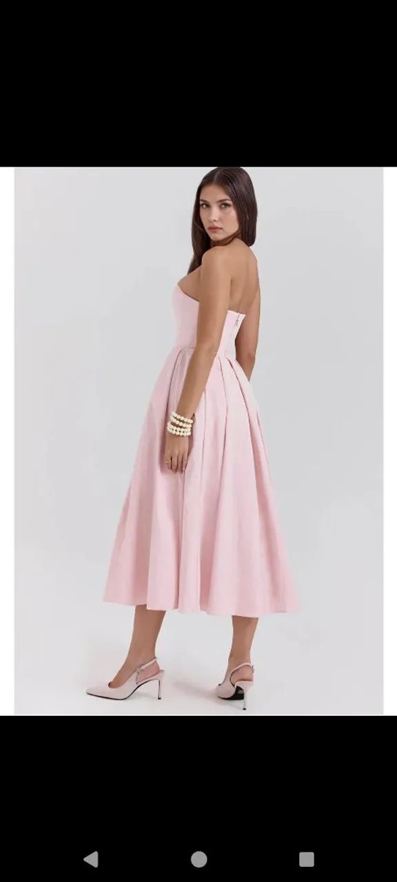 Vestido tomara que caia rosa - Foto 3