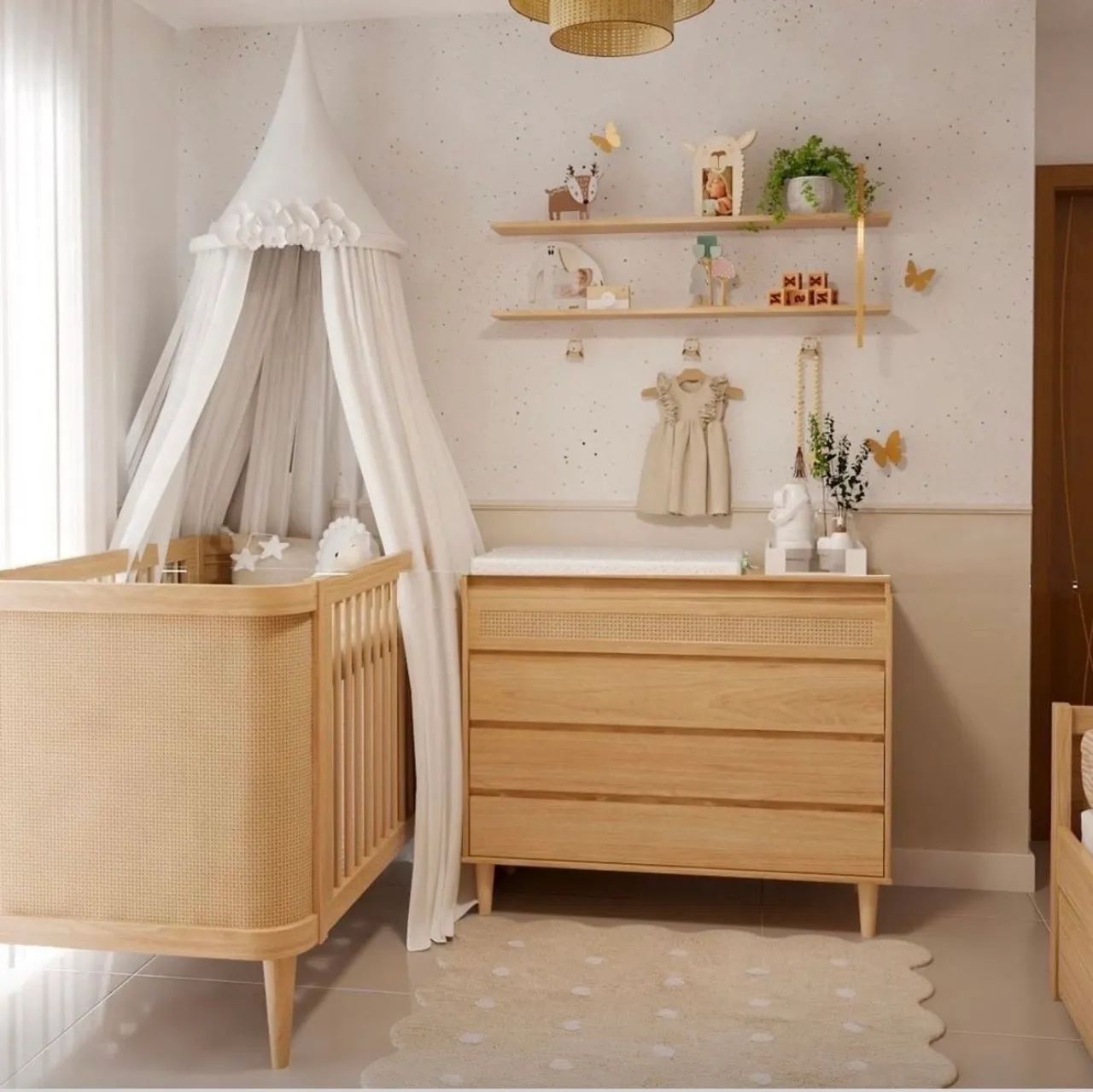 Kit berço e cômoda Paglia - Foto 3