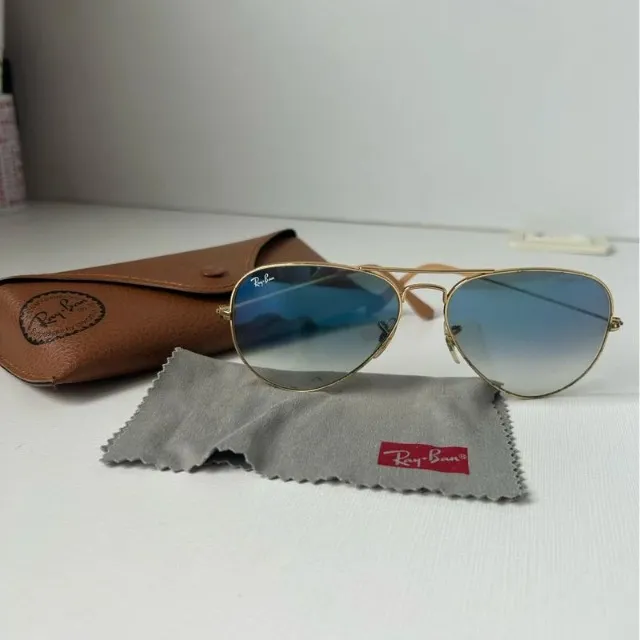 Óculos Aviador Ray-Ban Original Estado Novo Caixa e Manual e Flanela