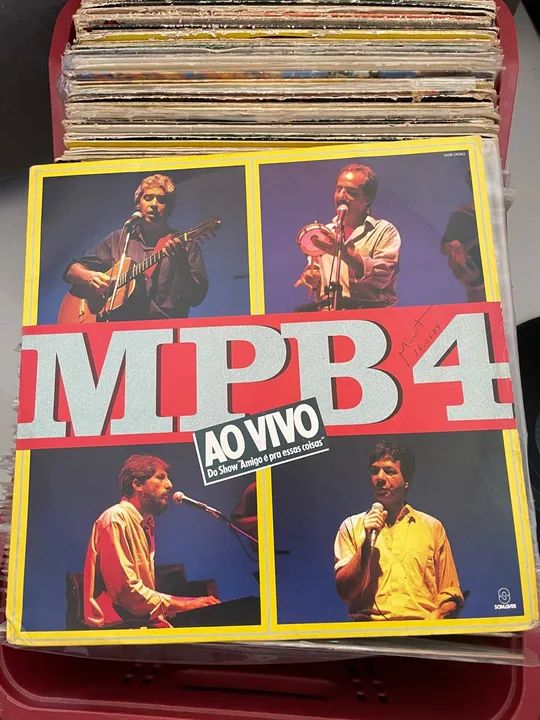LP Vinil MPB4 Ao Vivo - 1989. Ótimo estado!