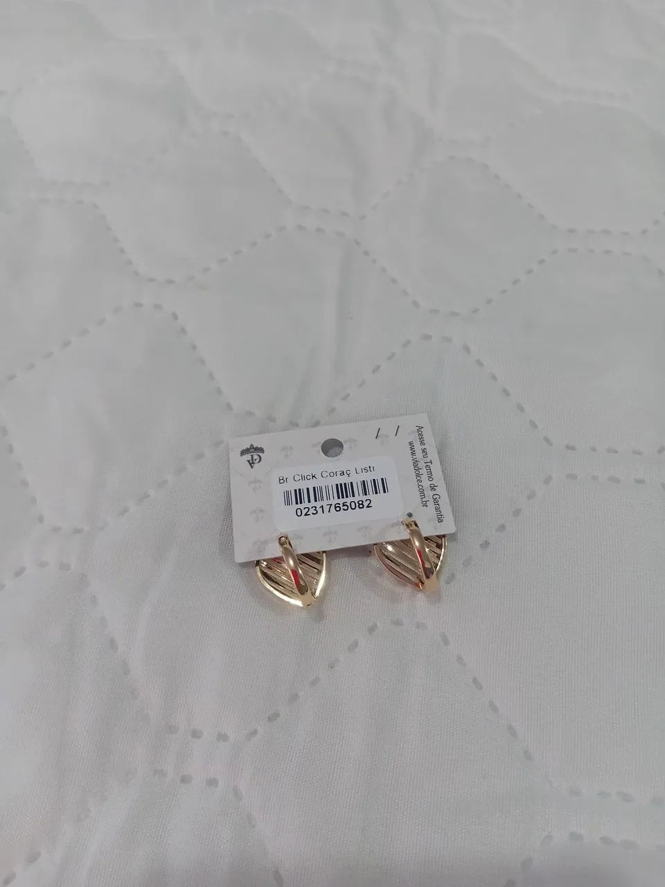 Brincos coração dourado - Foto 2