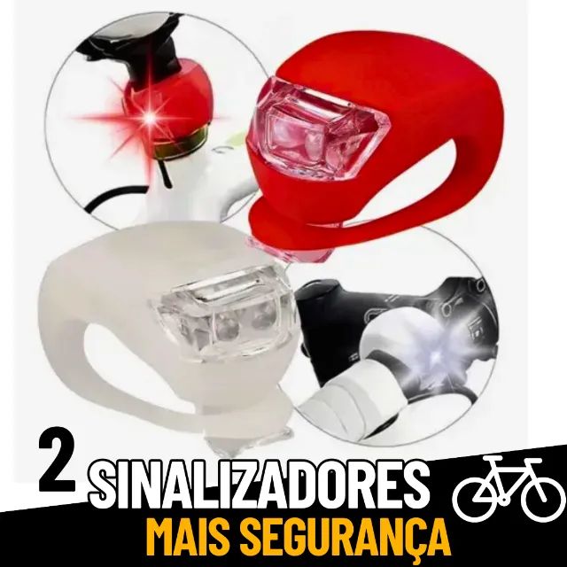 Kit 2 Luz De Iluminação Led Bike Uso Noturno _ ES84