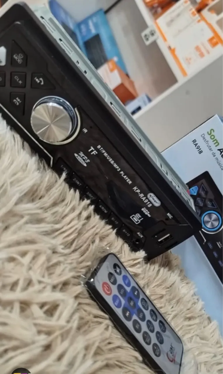 Som automotivo bluetooth knup USB FM AUX Fazemos entrega ?